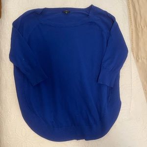 Express 3/4 Sleeve Sweater Blue